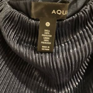 Navy shimmer strapless romper